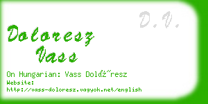 doloresz vass business card